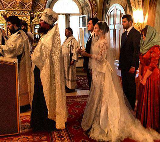 Венчание Анастасии Винокур и Григория Матвеевичева. Фоо: Instagram.com.