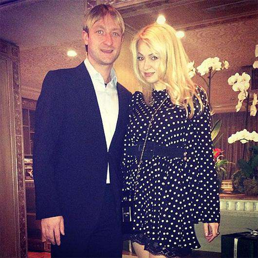 Евгений Плющенко и Яна Рудковская. Фото: Instagram.com.