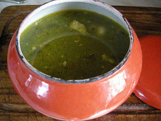 Суп из крапивы.