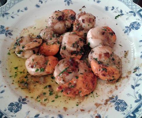 Жареные морские гребешки