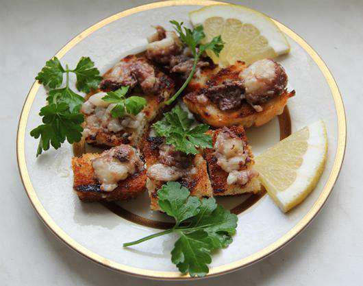 Жареные мозги. Фото автора.