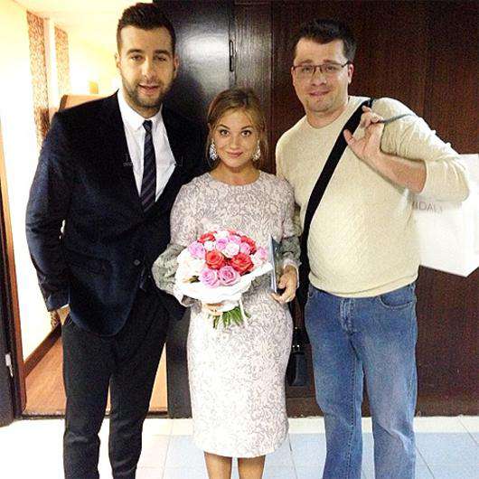 Иван Ургант, Кристина Асмус и Гарик Харламов. Фото: Instagram.com.