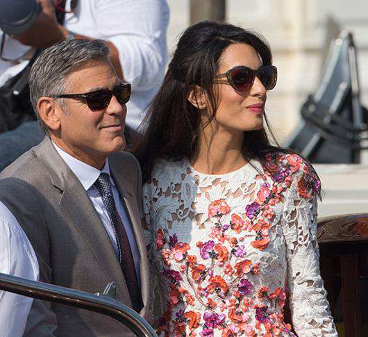 В Венеции состоялась свадьба Джорджа Клуни и Амаль Аламуддин. Фото: AP.