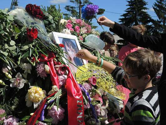 Жанну Фриске похоронили на Николо-Архангельском кладбище. 