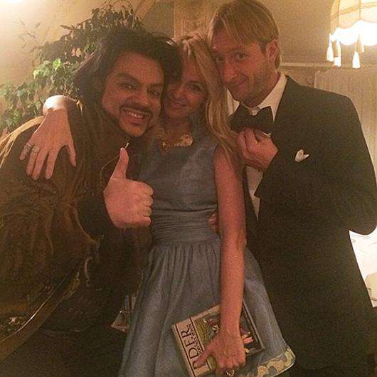 Филипп Киркоров, Яна Рудковская и Евгений Плющенко. Фото: Instagram.com.