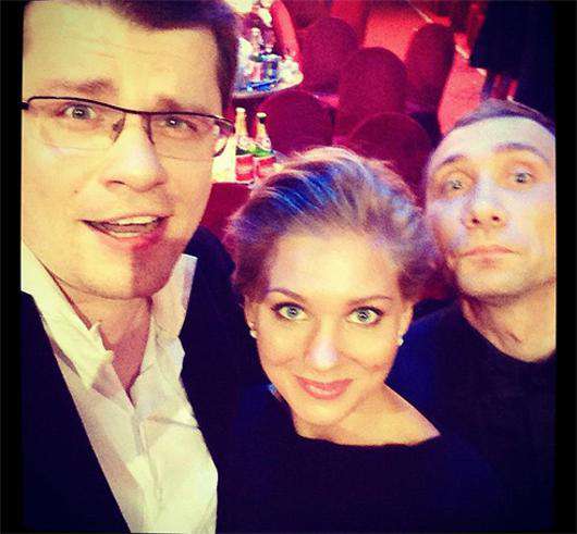 Кристина Асмус и Гарик Харламов. Фото: Twitter.com.