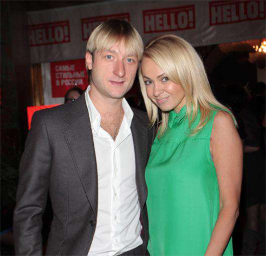 Яна Рудковская и Евгений Плющенко.