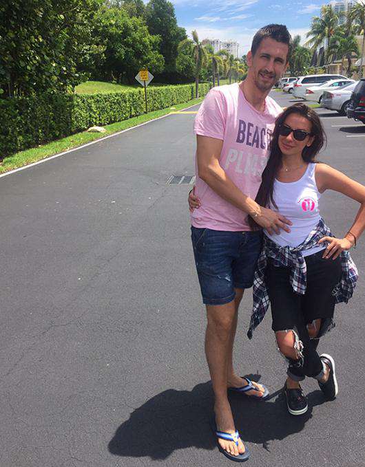 Анна Грачевская и Артем Кузякин в Майами. Фото: материалы пресс-служб.