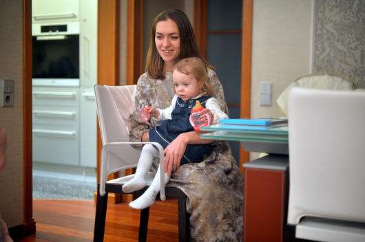 Мария Адоевцева с дочкой Лизой. Фото предоставлено пресс-агентством CBAgency.