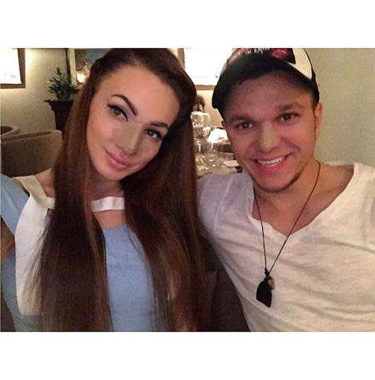 Евгения Феофилактова и Антон Гусев. Фото: Instagram.com/zhenechkaguseva.