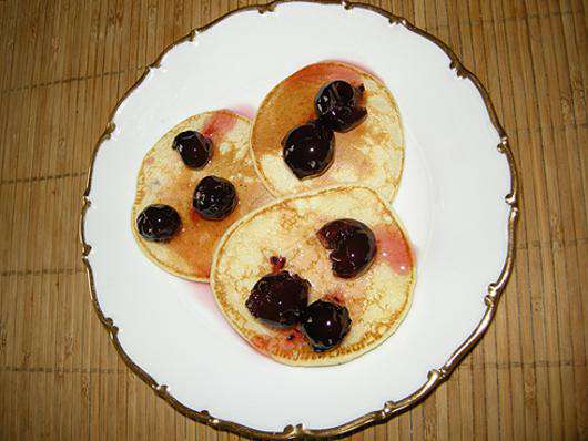 Оладьи на кефире. Фото автора.