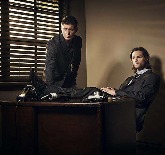 Дженсен Эклс и Джаред Падалеки. Кадр сериала «Сверхъестественное».