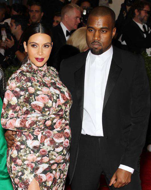 Ким Кардашьян и Канье Уэст. Фото: Startracks Photo/Fotodom.ru.
