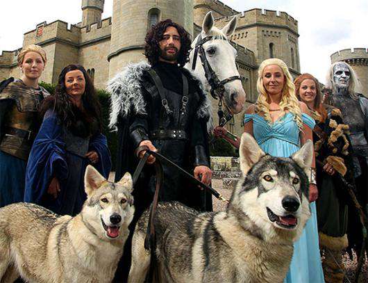 Даррен Прю и Керри Форд сыграли свадьбу в стиле «Игры престолов». Фото: Twitter.com/@blinkbox.