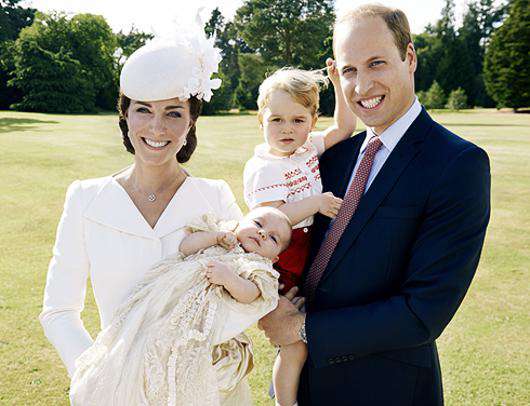 Принц Уильям и Кейт с детьми. Фото: Rex Features/Fotodom.ru.