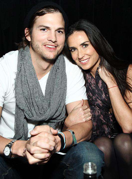 Эштон Катчер и Деми Мур. Фото: Rex Features/Fotodom.ru.