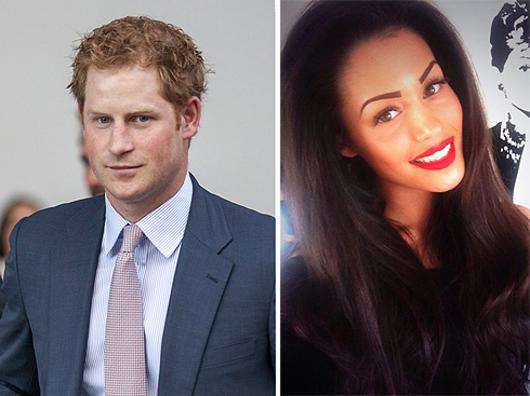 Принц Гарри/Пейдж Коллинз. Фото: Rex Features/Fotodom.ru/Twitter.com (@PaigeyAmber_ox).