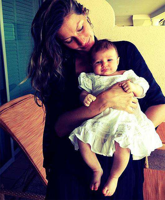 Жизель Бундхен с дочерью. Фото: Facebook.com.