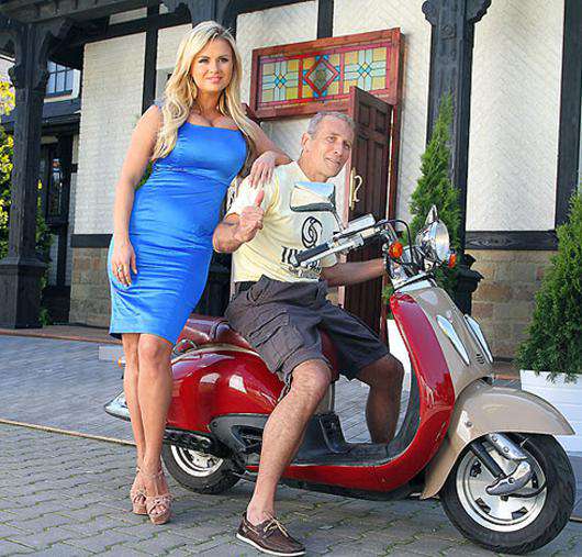 Анна Семенович на съемках рекламного ролика.