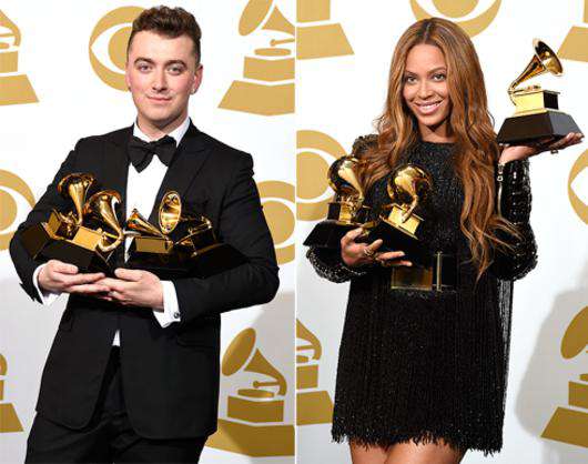 Сэм Смит/Бейонсе. Фото: AP Images.