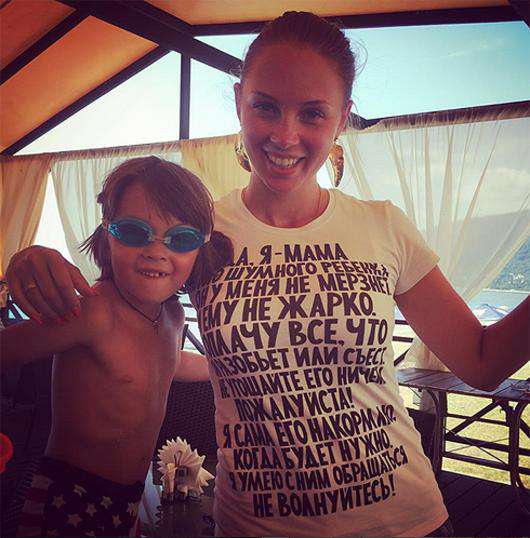 Полина Диброва не скрывает своих детей. Фото: Instagram.com/polinadibrova.