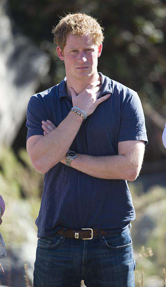 Принц Гарри во время поездки по Южной Америке. Фото: Rex Features/Fotodom.ru.