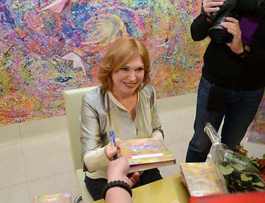 Наталья Тованчева на презентации своей книги. Фото: личный архив автора.