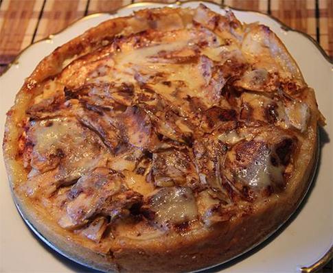 Яблочный пирог со сметанным кремом