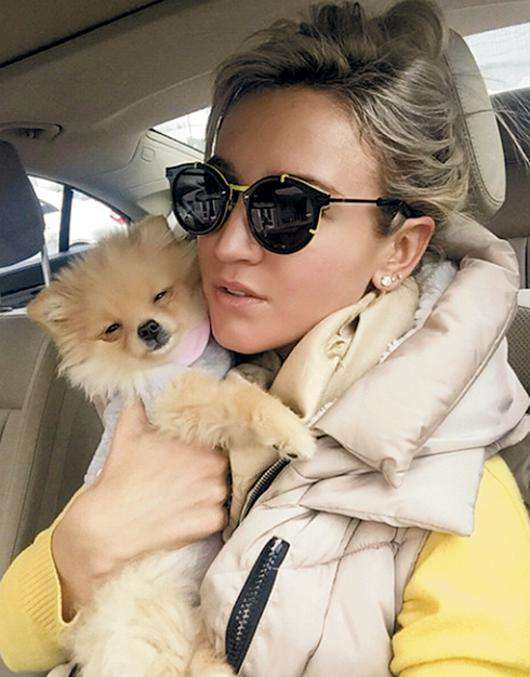 Ольга Бузова и щенок по кличке Челси. Фото: Instagram.com.