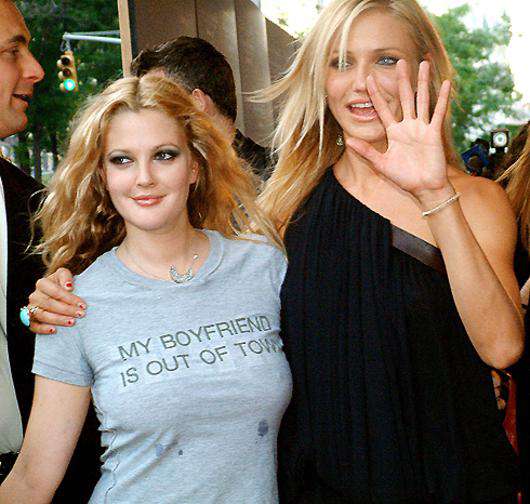 Дрю Бэрримор и Кэмерон Диаз. Фото: All Over Press.