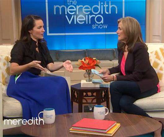 Кристин Дэвис на ток-шоу Мередит Виейра. Фото: meredithvieirashow.com.