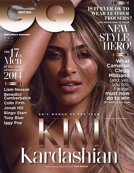 Ким Кардашьян в журнале GQ UK. Фото: Instagram.com/kimkardashian.