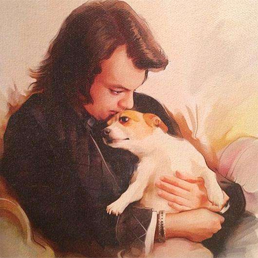 Филипп Киркоров и пес Покемон. Фото: instagram.com/fkirkorov.