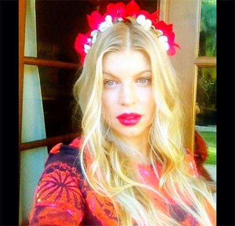 Ферджи впервые показала сына