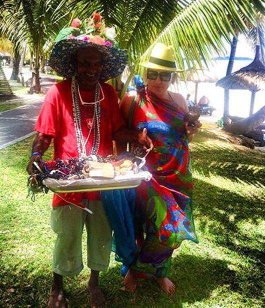 Ева Польна на отдыхе. Фото: Facebook.com.