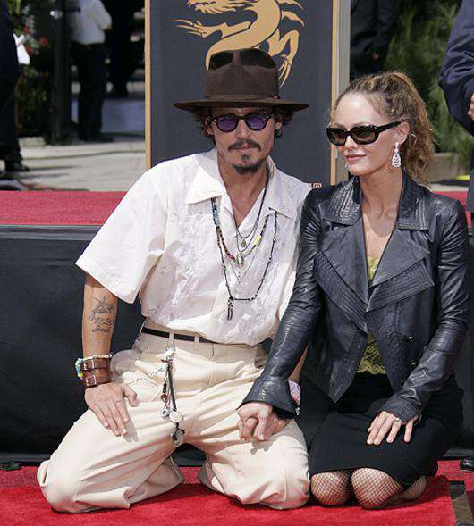 Джонни Депп и Ванесса Паради. Фото: Rex Features/Fotodom.ru.