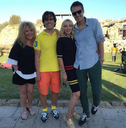 Алла Пугачева, Максим Галкин, Кристина Орбакайте и Михаил Земцов в Израиле. Фото: Instagram.com/orbakaite_k. 