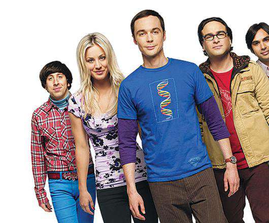 Главные герои сериала Теория большого взрыва.