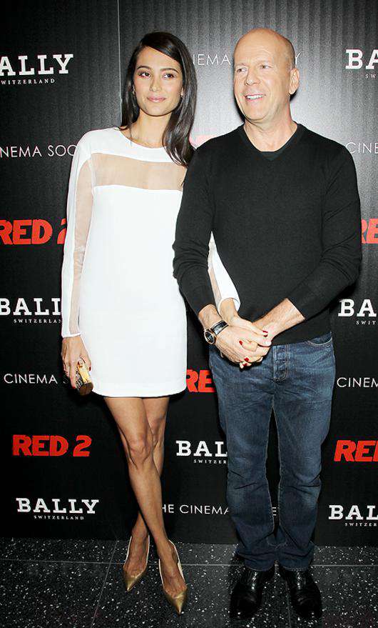 Брюс Уиллис и Эмма Хемминг. Фото: Startracks Photo/Fotodom.ru.