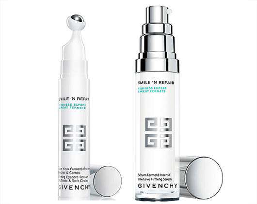 Сыворотка для лица и ролик для глаз Smile’n’Repair от Givenchy.