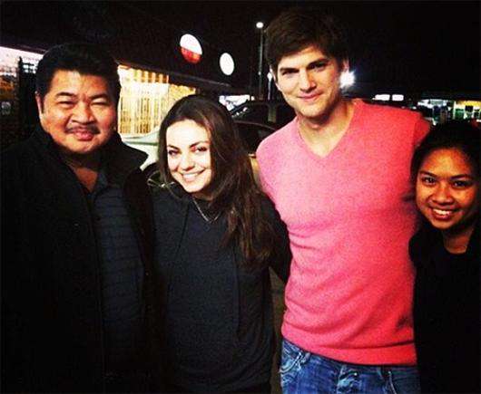 Мила Кунис и Эштон Катчер. Фото: Instagram.com.