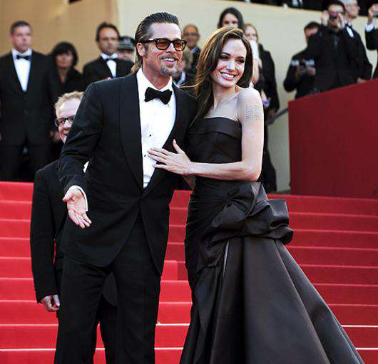 Анджелина Джоли и Брэд Питт. Фото: Rex Features/Fotodom.ru.