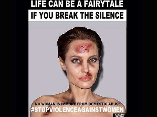 Анджелина Джоли в социальном арт-проекте Александро Паломбо. Фото: Instagram.com/alexsandropalombo.