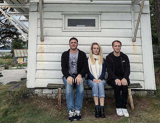 Максим Виторган в Эстонии с коллегами по фильму «Рыба-мечта» Северией Янушаускайте и Владимиром Мишуковым. Фото: Instagram.com/mvitorgan.