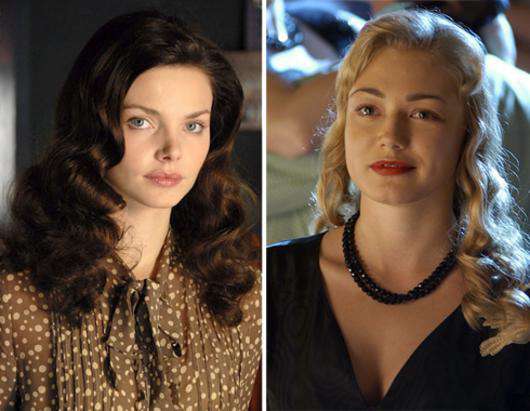 Елизавета Боярская/Оксана Акиньшина. Кадры из фильмов Ирония судьбы. Продолжение и Стиляги.