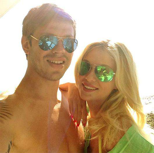 Виктория Лопырева и Федор Смолов. Фото: Twitter.com.