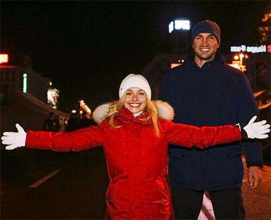 Хэйден Панеттьери и Владимир Кличко. Фото: Twitter.com/@haydenpanettier.