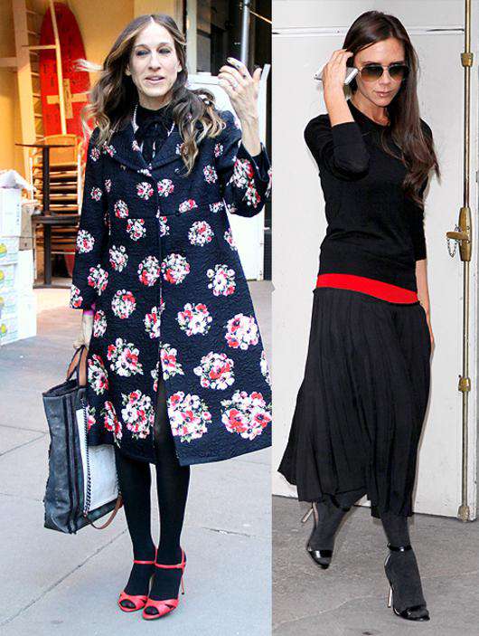 Сара Джессика Паркер/Виктория Бекхэм. Фото: Rex Features/Fotodom.ru.