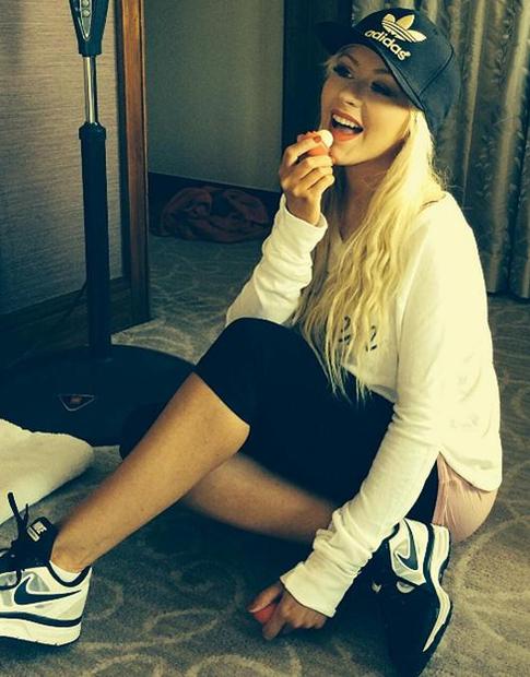 Кристина Агилера показала дочку