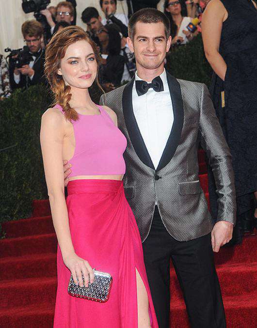 Эмма Стоун и ЭндрюГарфилд познакомились в 2010 году во время съемок первого фильма франшизы «Новый Человек-паук». Фото: Rex Features/Fotodom.ru.